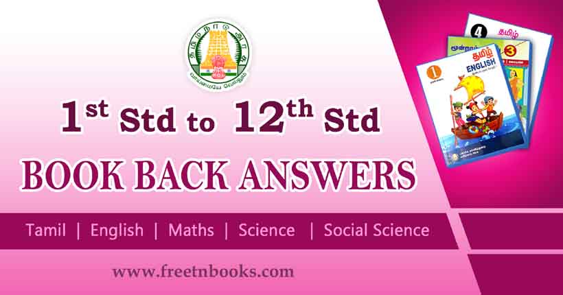 Samacheer Kalvi Book Back Questions 2024 | Guides